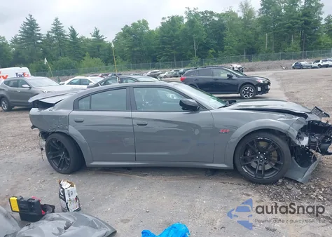 2023 Dodge Charger Scat Pack Widebody из США, поврежденный, VIN 2C3CDXGJ8PH684766